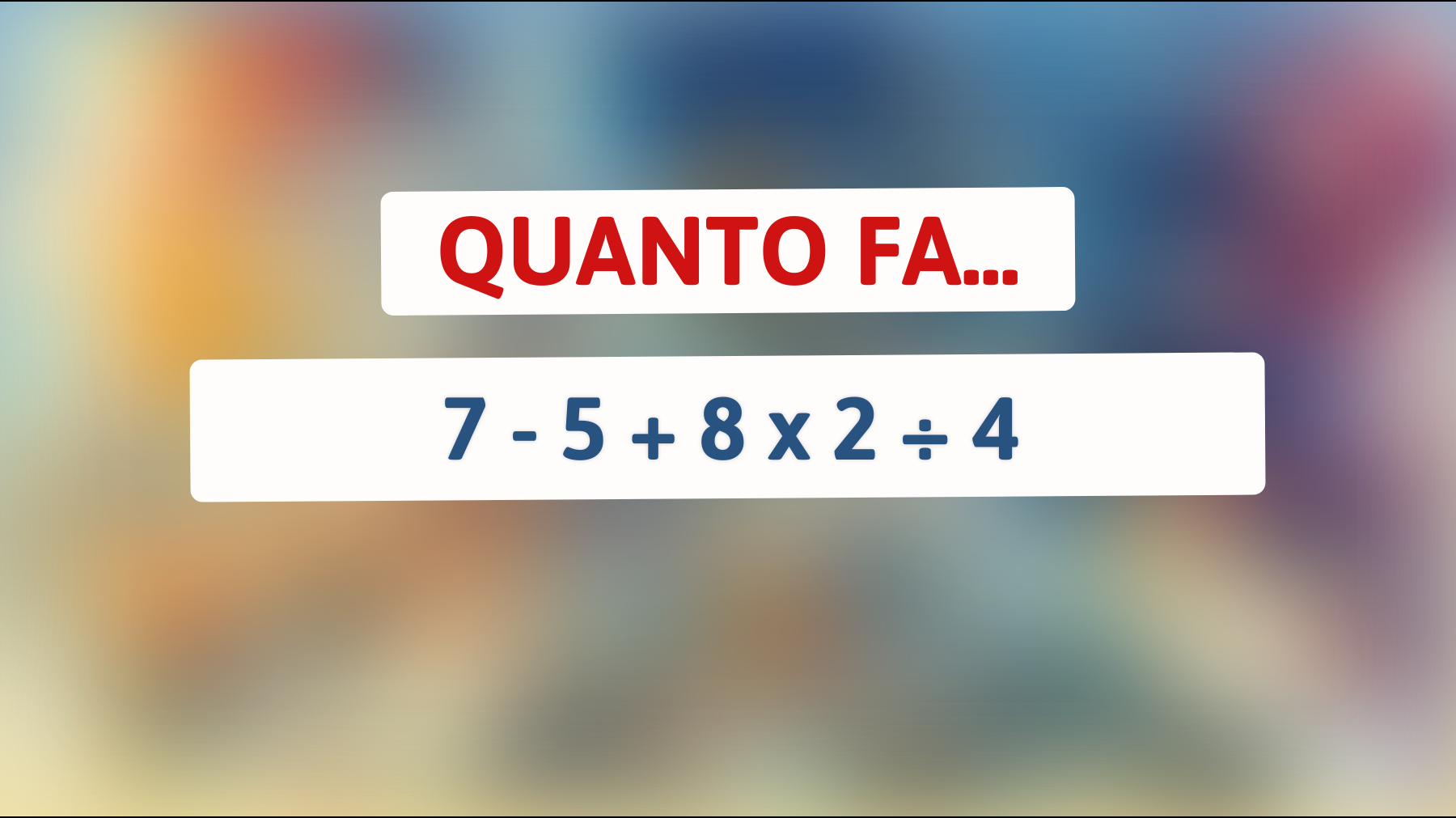 La sfida matematica che solo l'1% riesce a risolvere: scopri se fai parte dell'élite!"