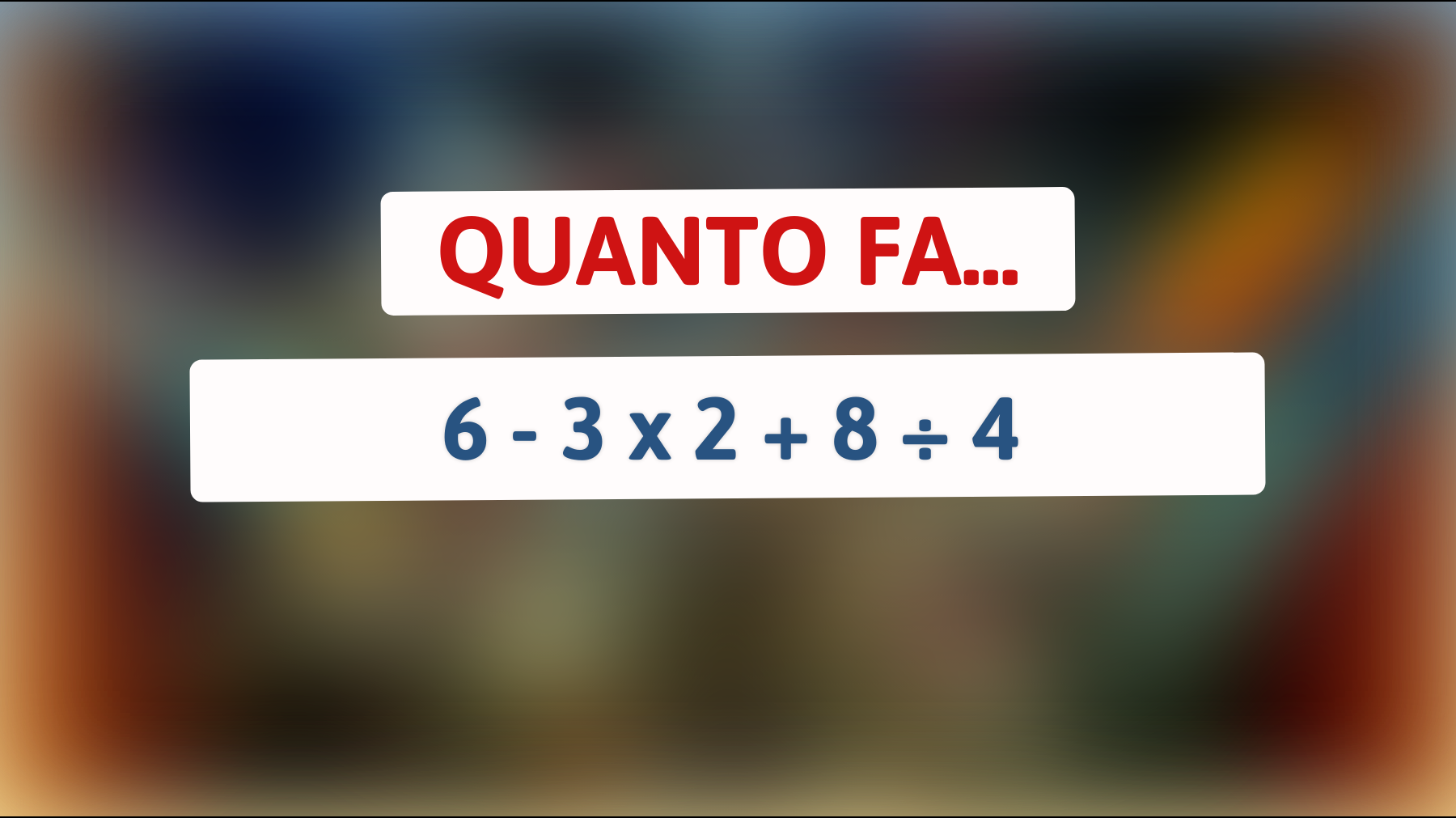 Solo l'1% delle persone risolve questo enigma matematico: riesci a superare la sfida? Scopri la risposta corretta!"