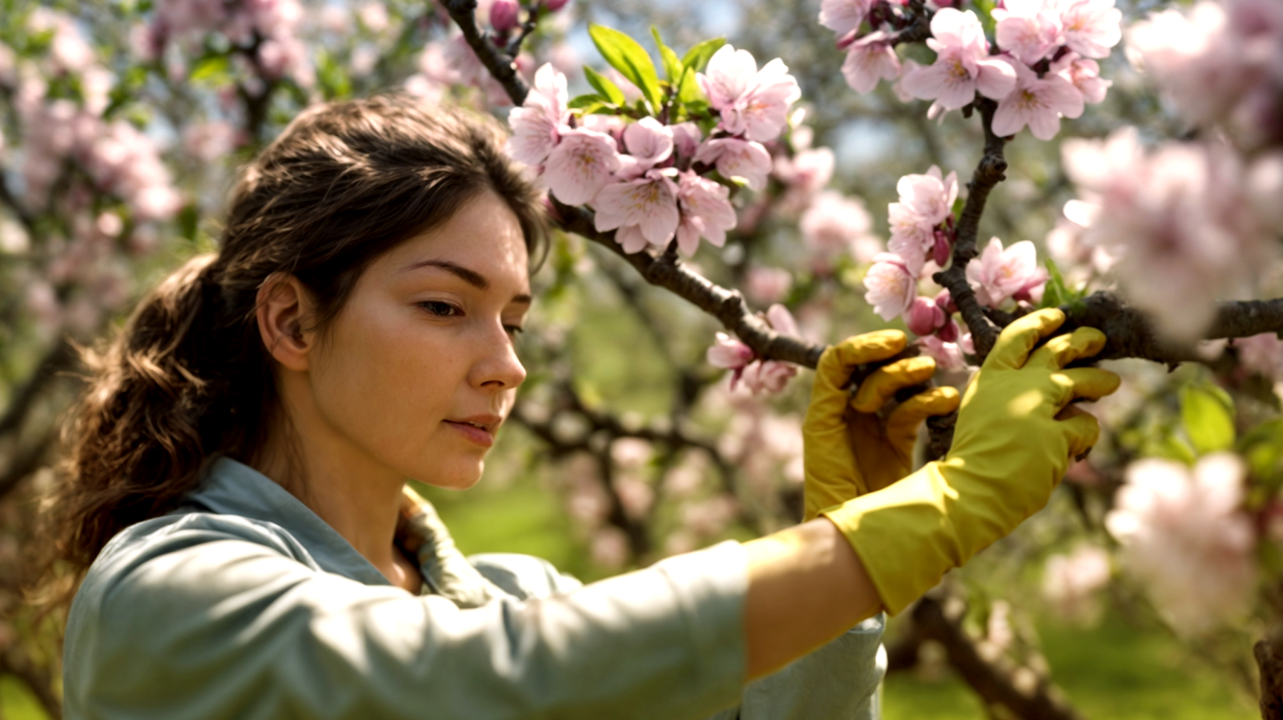 fiori di mandorlo cesoie alberi di mandorlo"