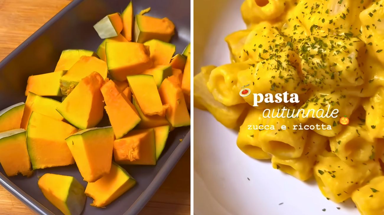 Pasta con crema di zucca e ricotta: perfetta per l'autunno