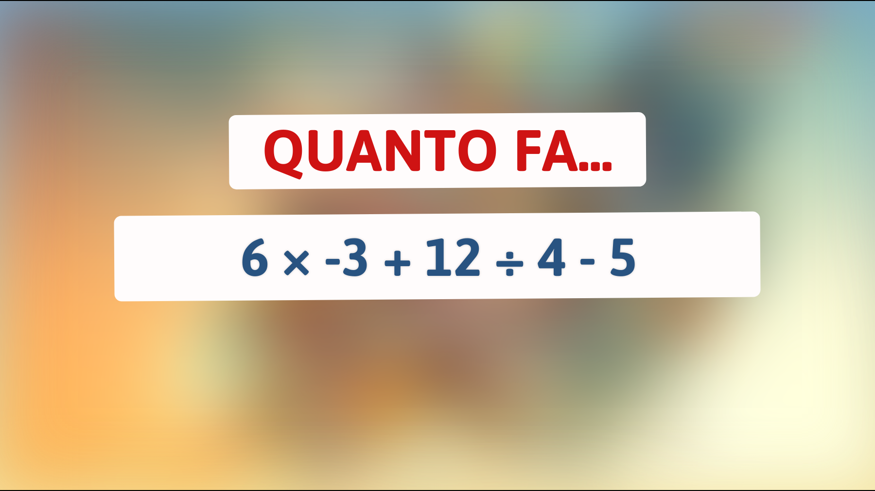 \"Se risolvi questo enigma matematico, sei tra il 1% delle menti più brillanti!\""