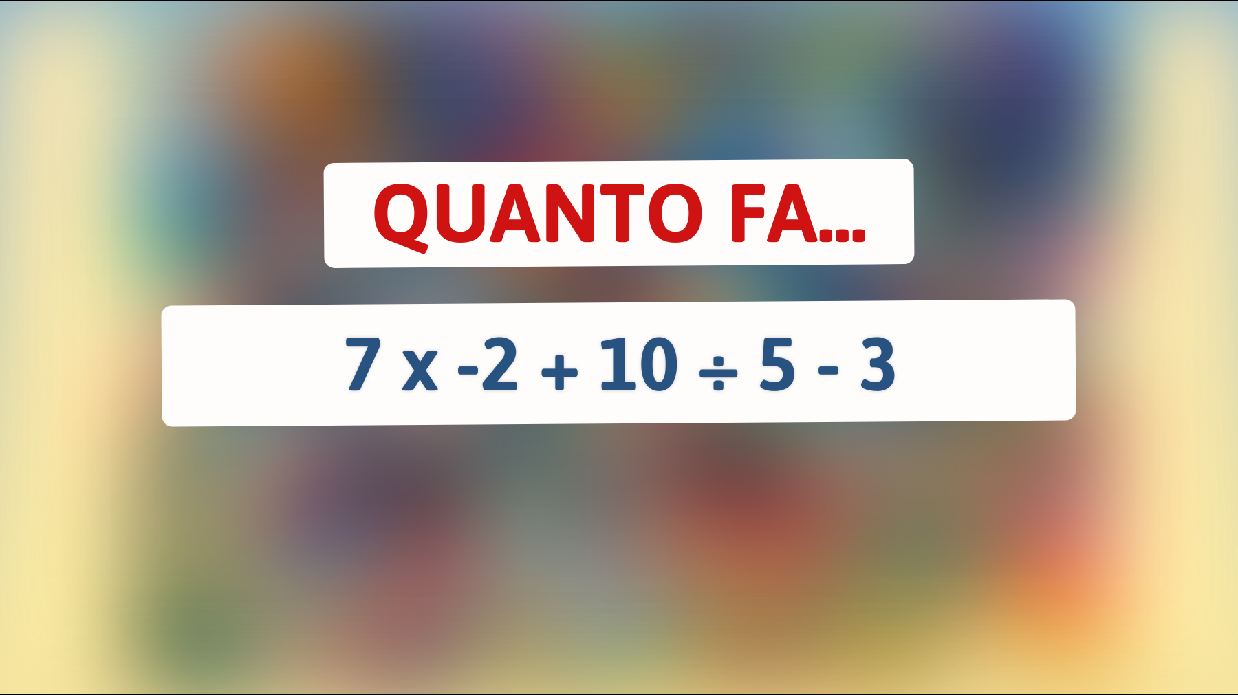 Sfida la tua mente: Scopri chi può risolvere questo enigma matematico meglio di un genio!"